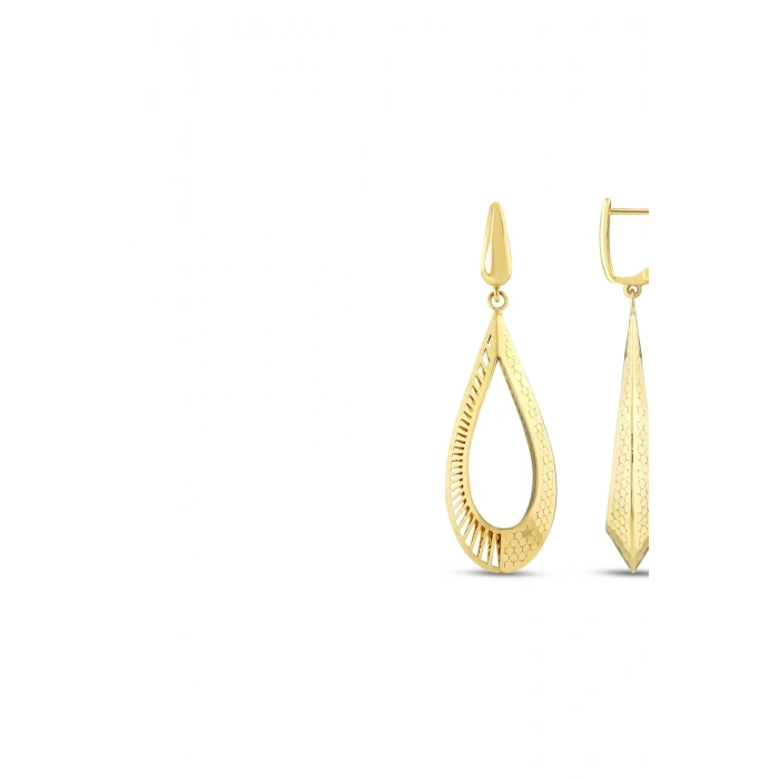 Tasarım Altın Küpe - 14k - 5.48gr