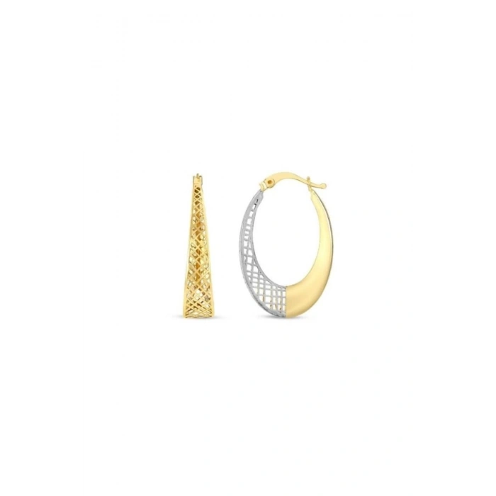 Tasarım Altın Küpe - 14k - 3.15gr