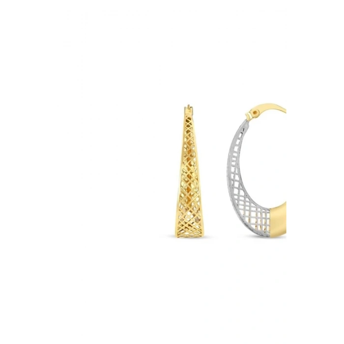 Tasarım Altın Küpe - 14k - 3.15gr