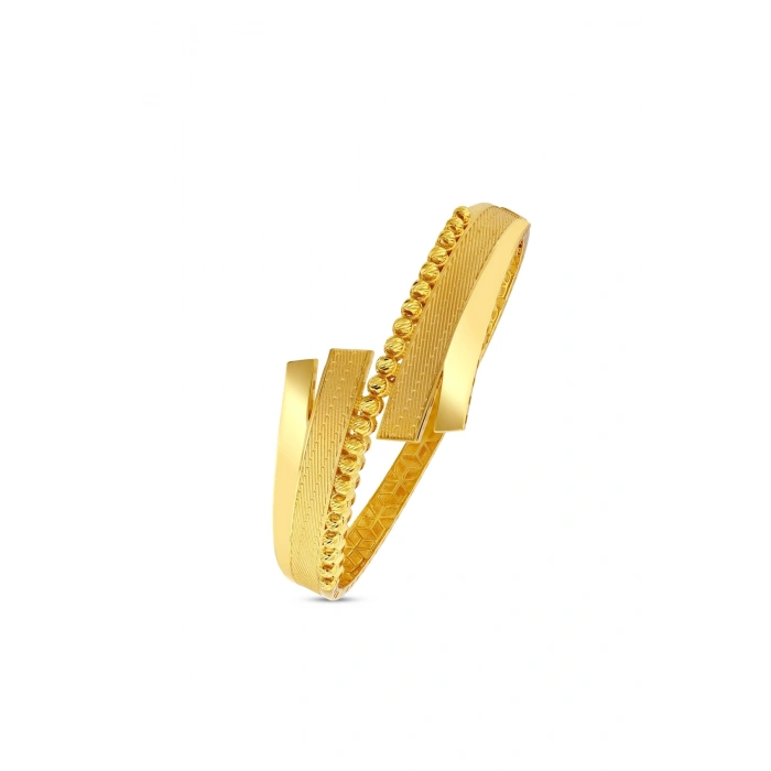 Tasarım Altın Kelepçe Bilezik - 14k - 14.60gr