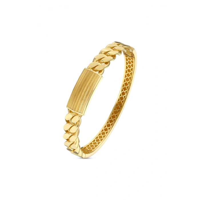 Zincir Formlu Kelepçe Bilezik - 14K - 14.71gr