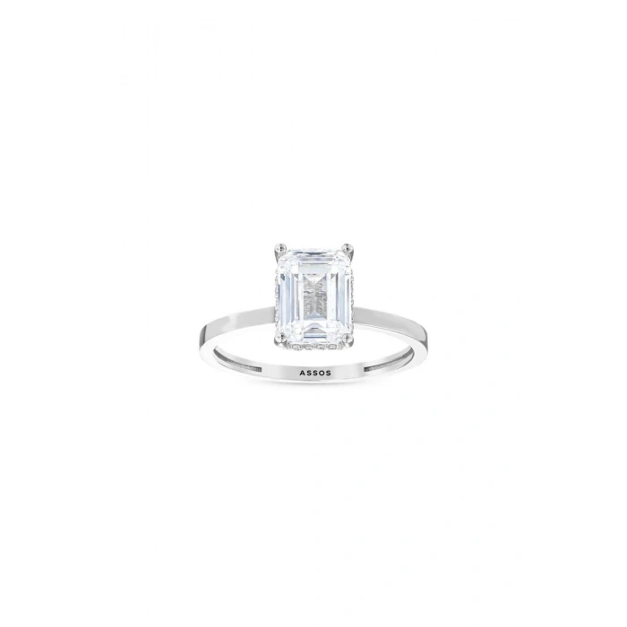Baget Taşlı Altın Yüzük - 14K - 2.11gr