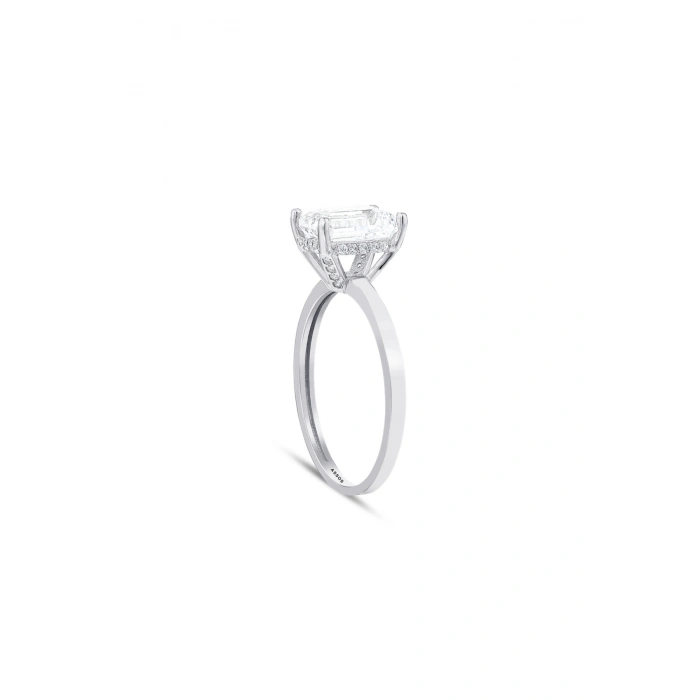 Baget Taşlı Altın Yüzük - 14K - 2.11gr