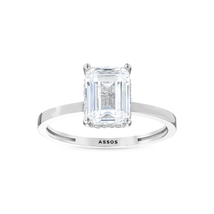 Baget Taşlı Altın Yüzük - 14K - 2.11gr