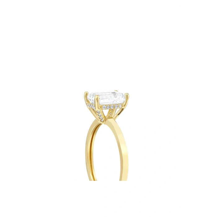 Baget Taşlı Altın Yüzük - 14k - 1.94gr