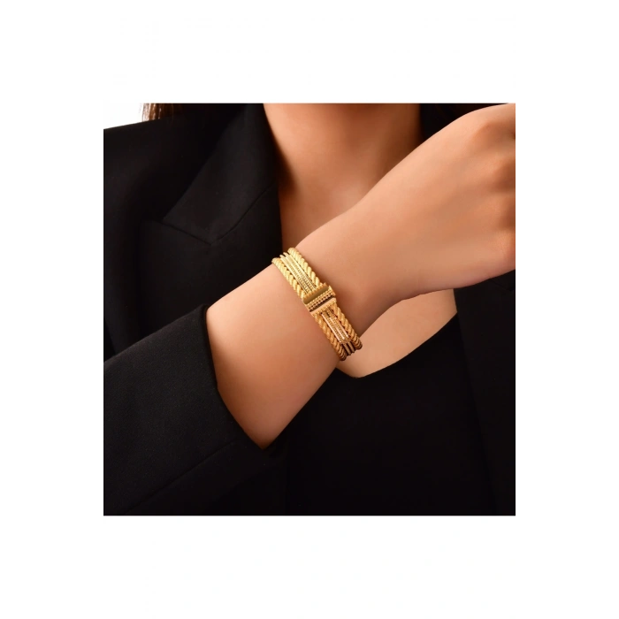 Altın Kelepçe Bilezik - 14k - 16.15gr