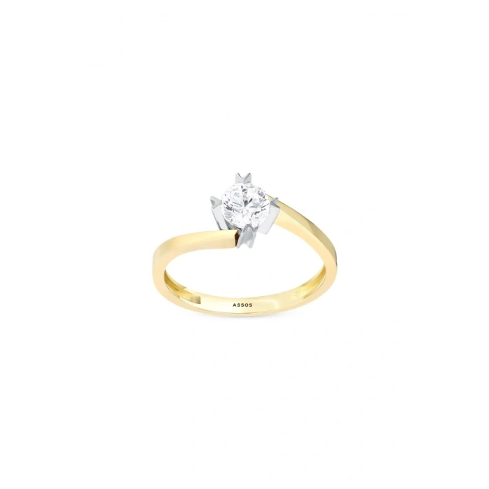 Altın Tektaş Yüzük - 14K