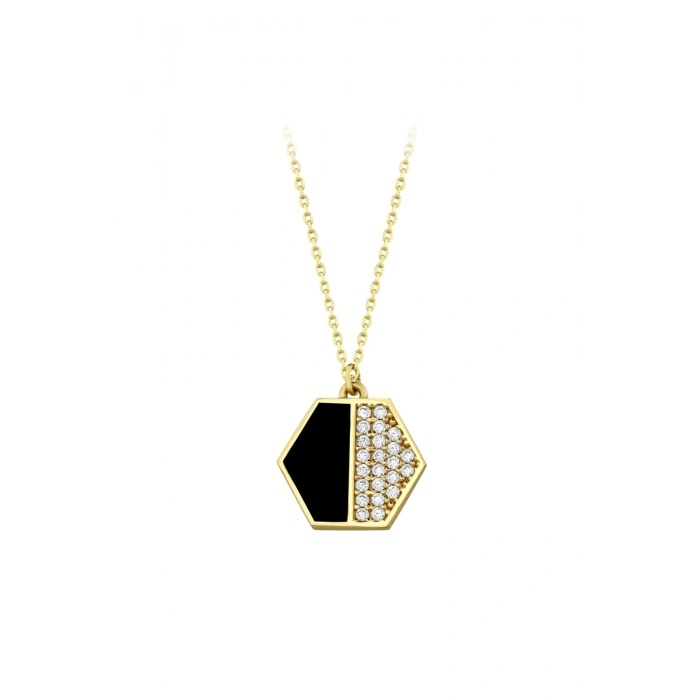 Mineli Altın Kolye - 14k - 2.17gr