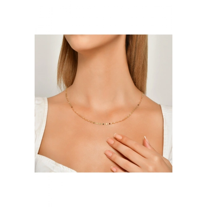 Altın Zincir Kolye - 14K - 3.19gr