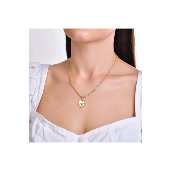 Şans Yonca Altın Kolye - 14k - 5.16gr
