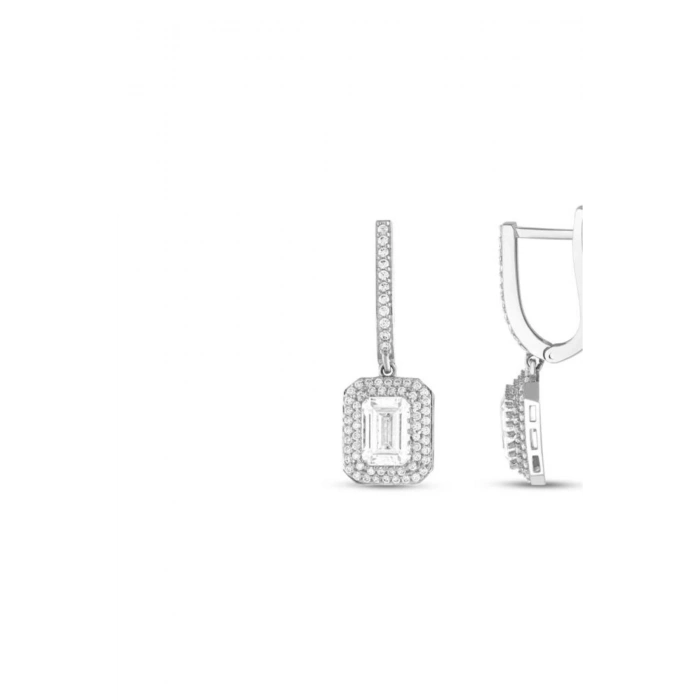 Baget Taşlı Altın Küpe - 14k - 4.06gr