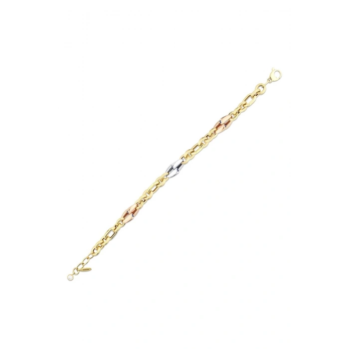 Tasarım Altın Zincir Bileklik - 14k - 12.87gr