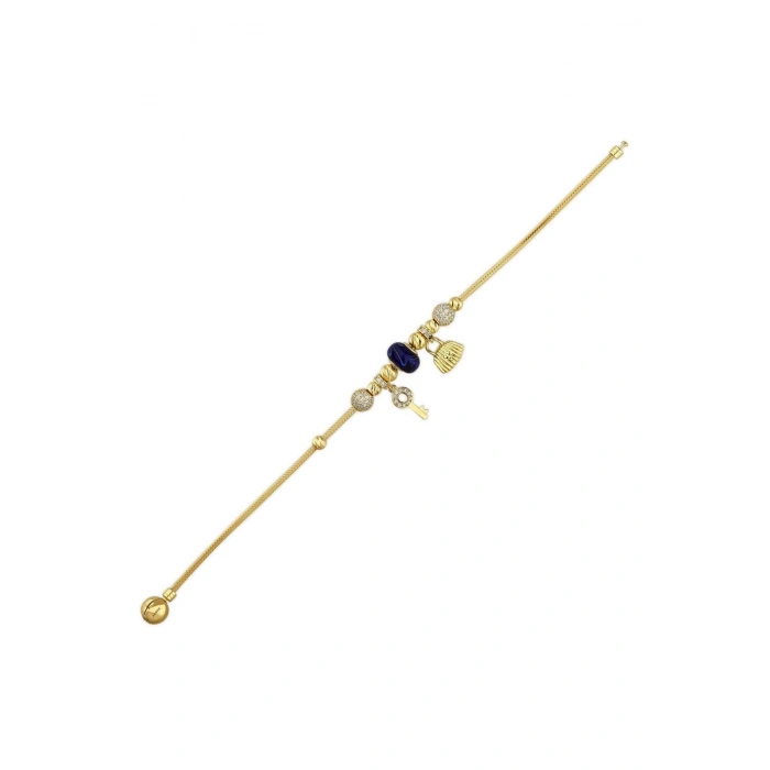 Tasarım Altın Charm Bileklik - 14K