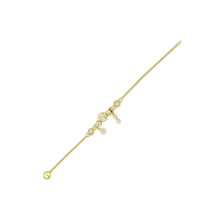 Tasarım Altın Charm Bileklik - 14K