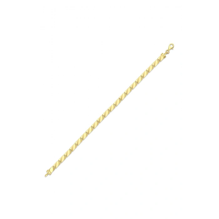 Asimetrik Tasarım Altın Bileklik - 14k - 7.00gr