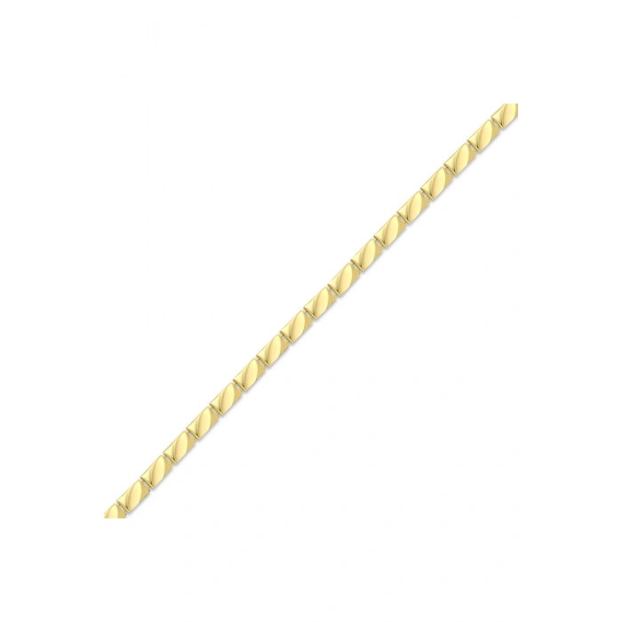Asimetrik Tasarım Altın Bileklik - 14k - 7.00gr