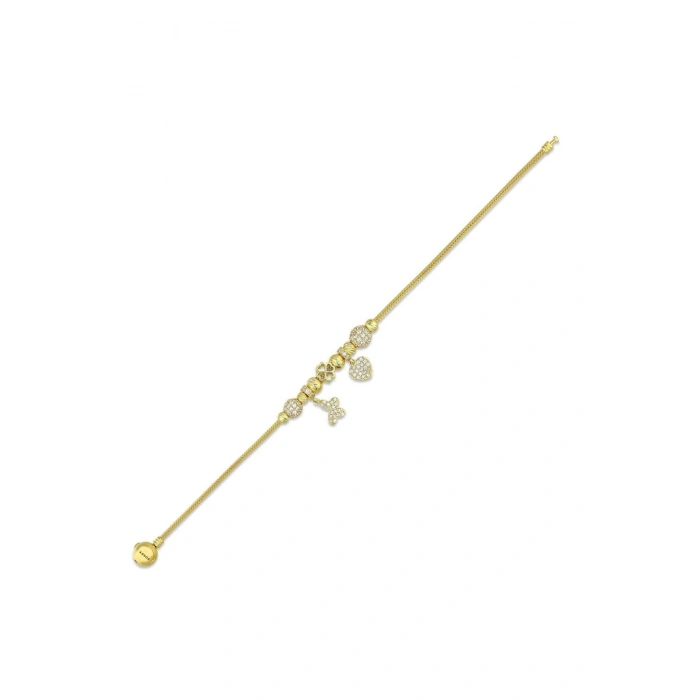 Tasarım Altın Charm Bileklik - 14K