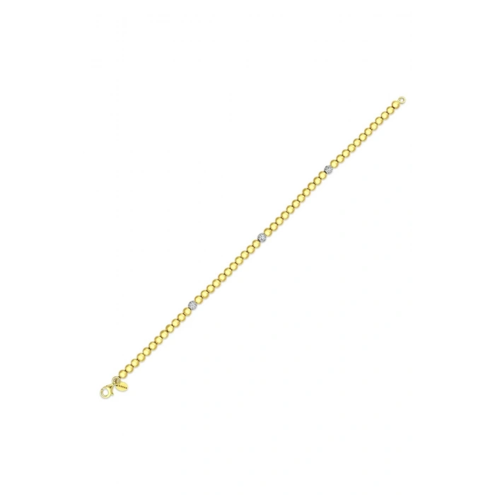 Taşlı Altın Bileklik - 14k - 8.93gr
