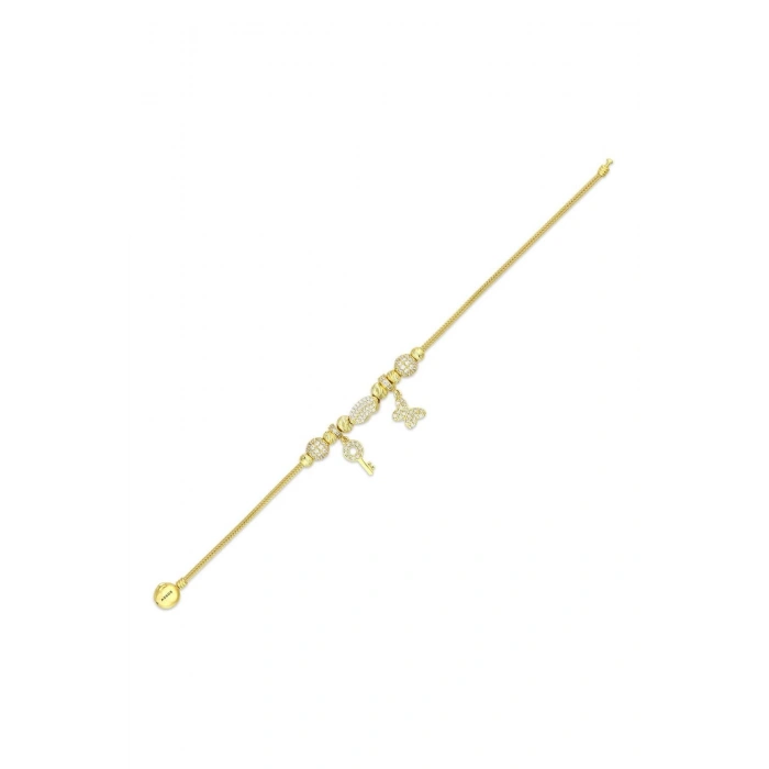Tasarım Altın Charm Bileklik - 14K