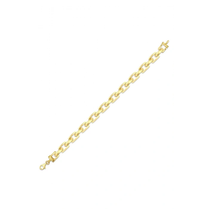 Kare Tasarım Altın Zincir Bileklik - 14k - 8.95gr