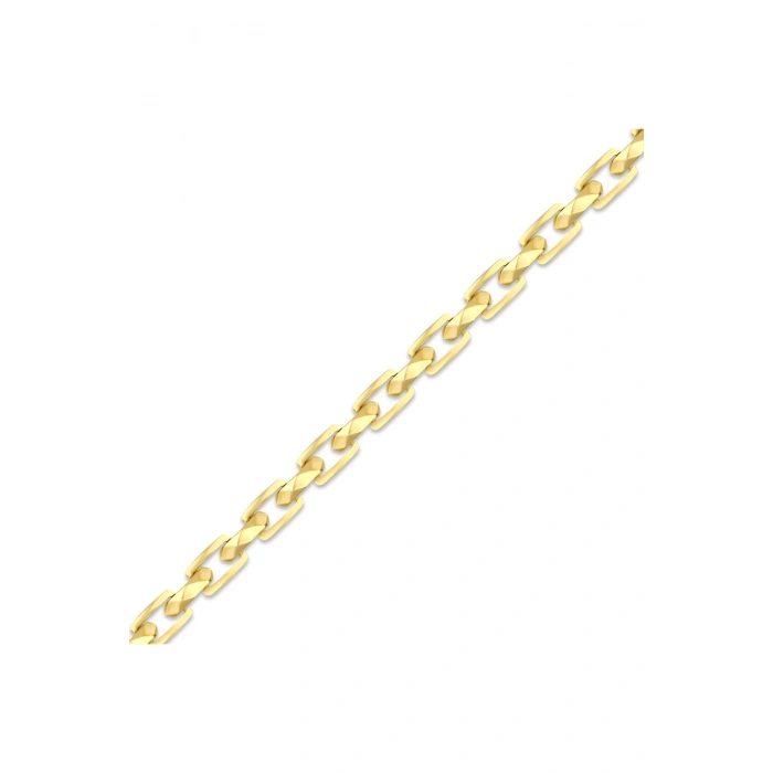 Kare Tasarım Altın Zincir Bileklik - 14k - 8.95gr