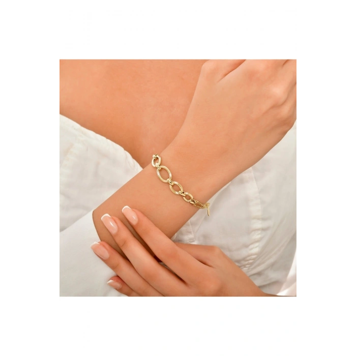 Zincir Formlu Altın Set - 14k - 4.20gr