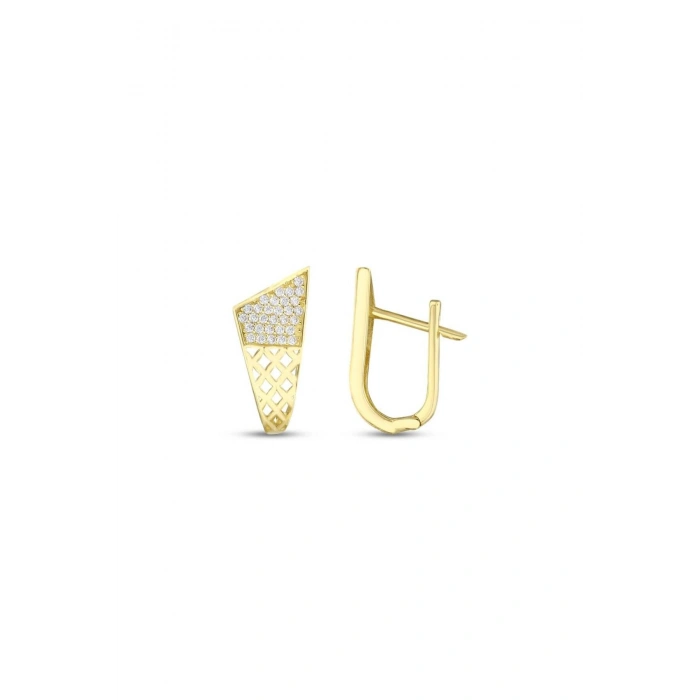 Tasarım Altın Küpe - 14k - 3.27gr