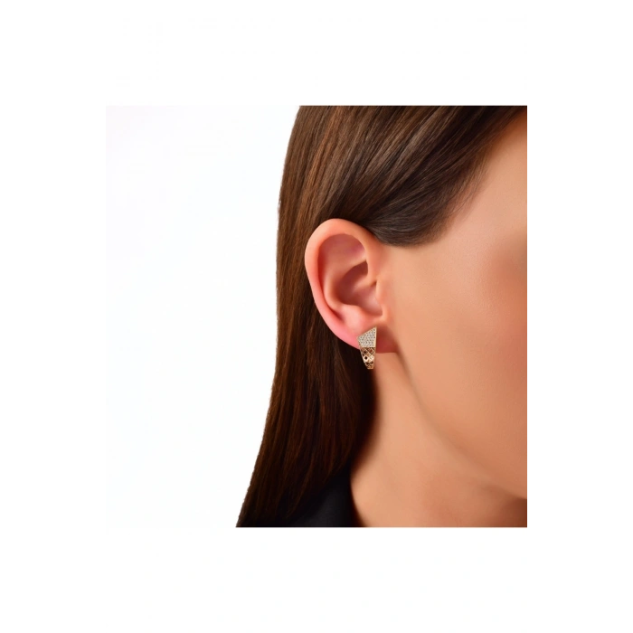 Tasarım Altın Küpe - 14k - 3.27gr