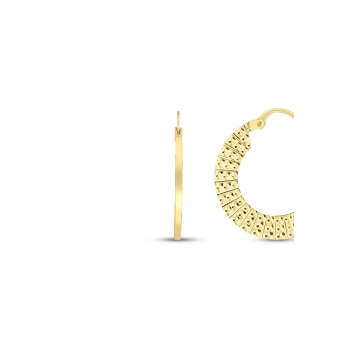 Tasarım Altın Küpe - 14k - 3.80gr
