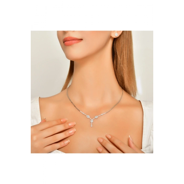 Taşlı Altın Nişan Düğün Set - 14k - 2.20gr