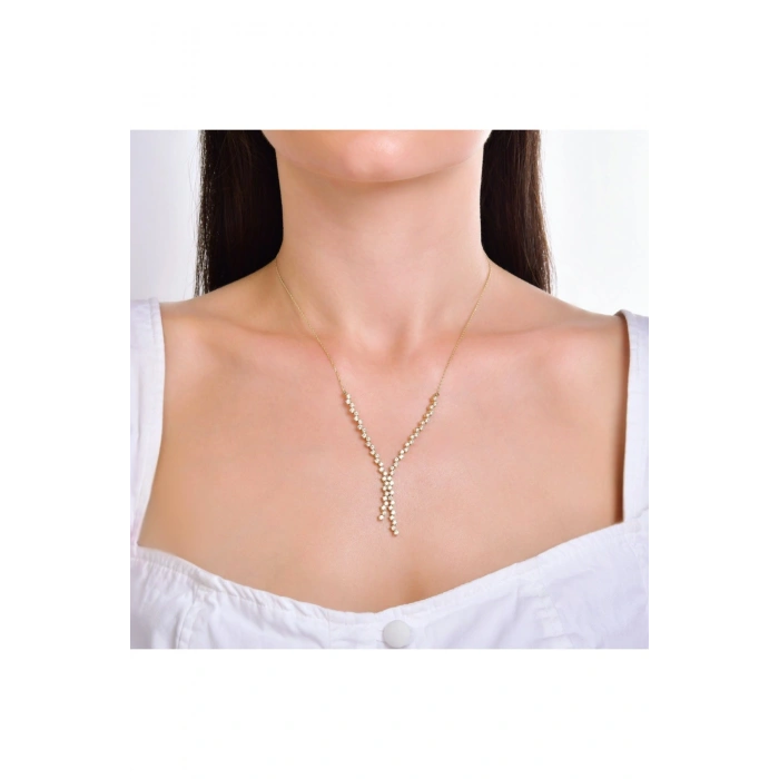 Taşlı Altın Nişan Düğün Set - 14k - 13.37gr