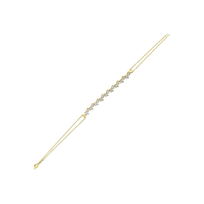 Taşlı Altın Nişan Düğün Set - 14k - 13.37gr