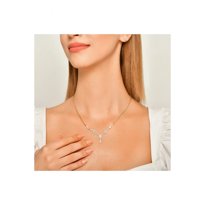 Taşlı Altın Nişan Düğün Set - 14k - 2.05gr