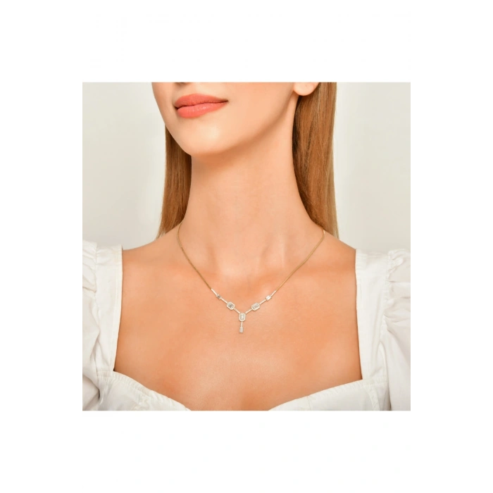 Taşlı Altın Nişan Düğün Set - 14k - 2.05gr