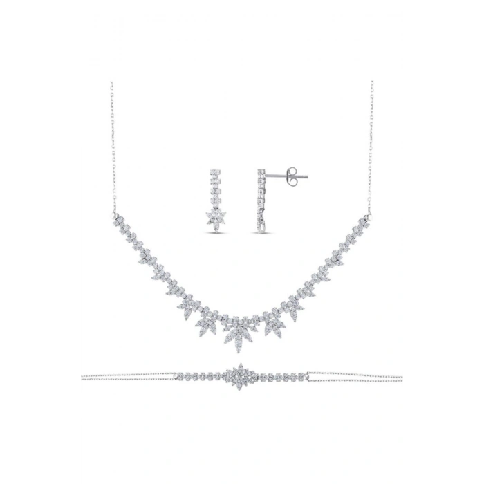 Taşlı Altın Nişan Düğün Set - 14k - 10.07gr