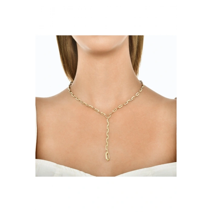 Zincir Formlu Altın Set - 14K