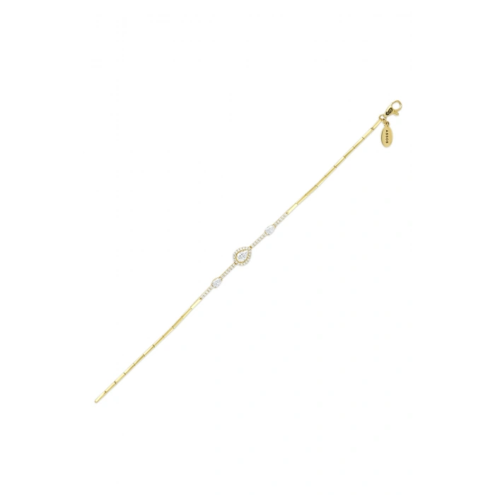Taşlı Altın Nişan Düğün Set - 14k - 2.19gr