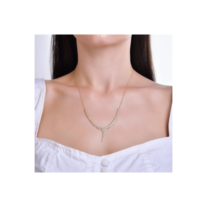 Taşlı Altın Nişan Düğün Set - 14k - 12.50gr