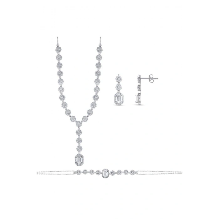 Taşlı Altın Nişan Düğün Set - 14k - 12.12gr