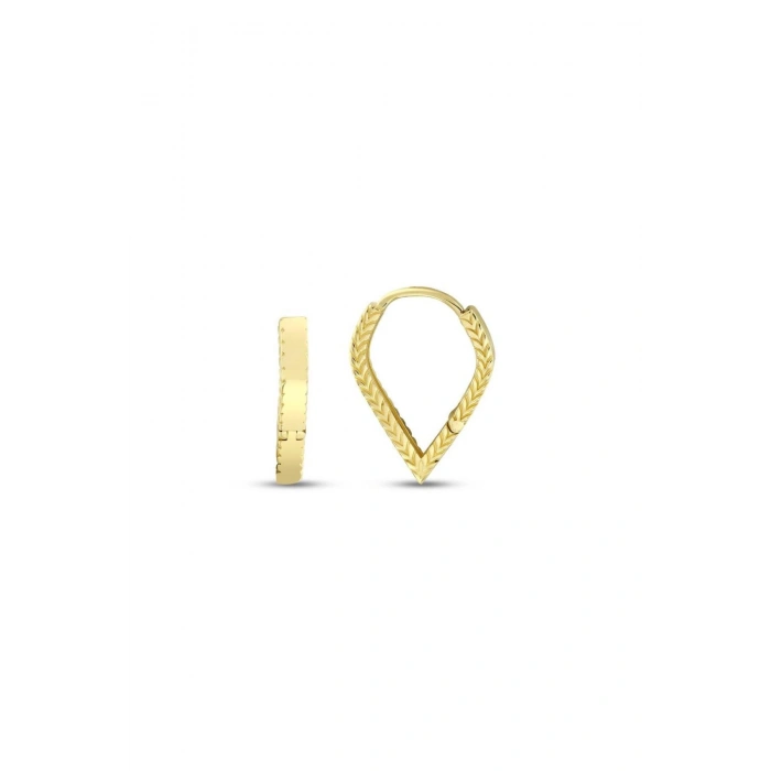 Tasarım Altın Küpe - 14k - 3.22gr
