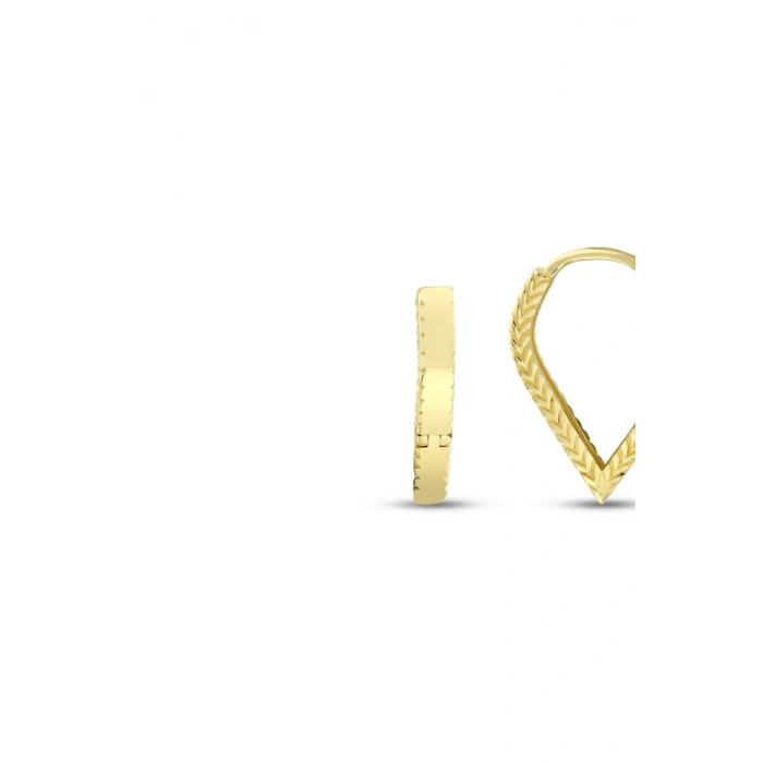 Tasarım Altın Küpe - 14k - 3.22gr