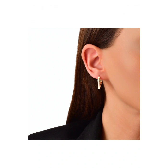Tasarım Altın Küpe - 14k - 3.22gr