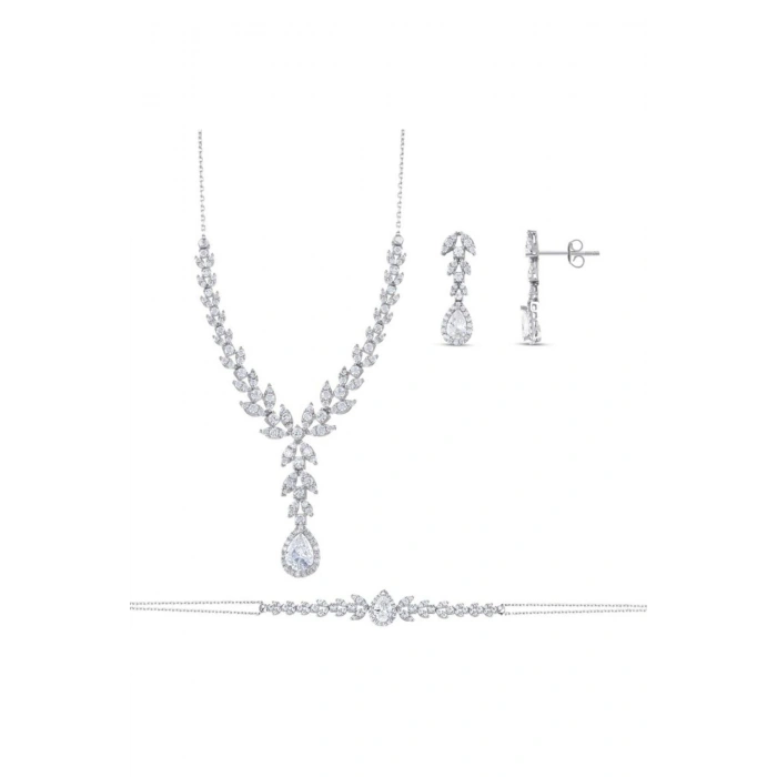 Taşlı Altın Nişan Düğün Set - 14k - 12.46gr