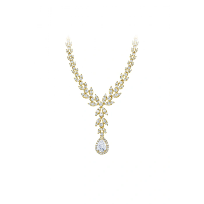 Taşlı Altın Nişan Düğün Set - 14k - 13.19gr