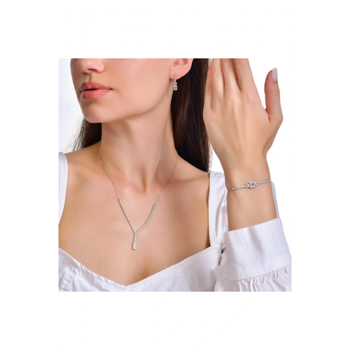Taşlı Altın Nişan Düğün Set - 14k - 10.08gr
