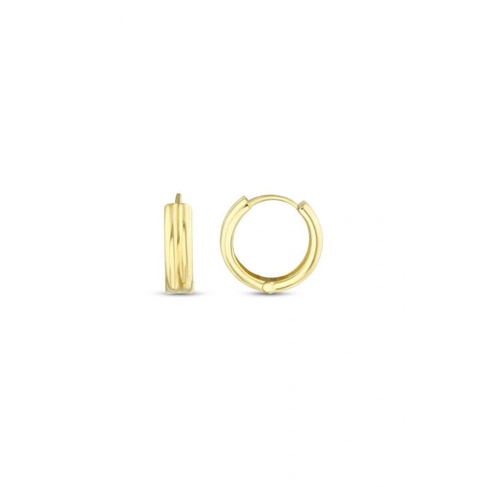 Altın Halka Küpe - 14k - 2.45gr
