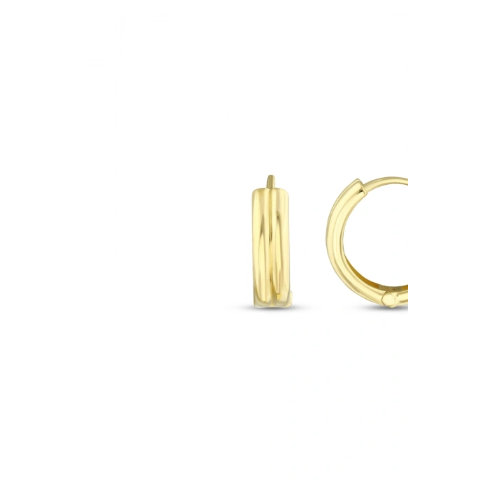Altın Halka Küpe - 14k - 2.45gr