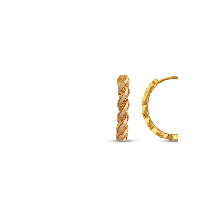 Altın Burgu Halka Küpe - 14K