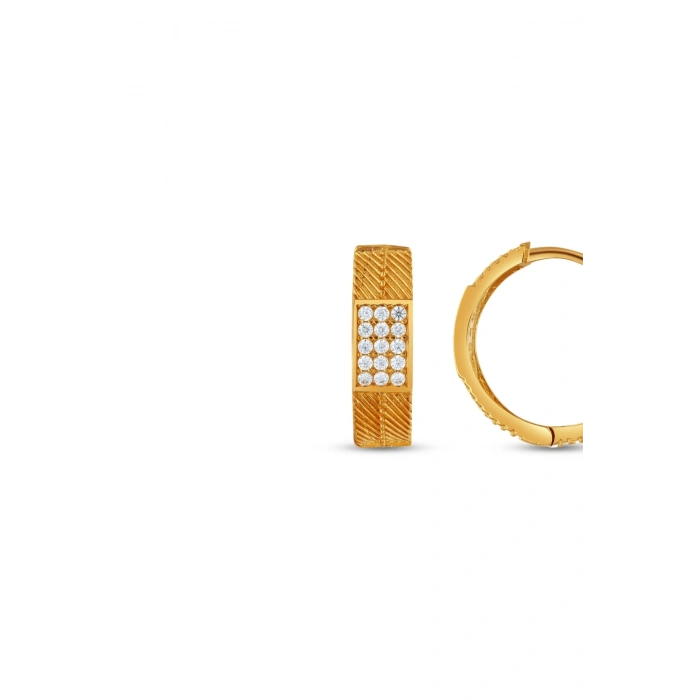 Altın Halka Küpe - 14k - 2.80gr