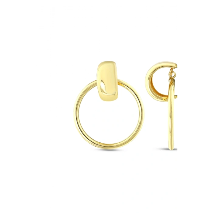 Tasarım Altın Küpe - 14k - 4.37gr